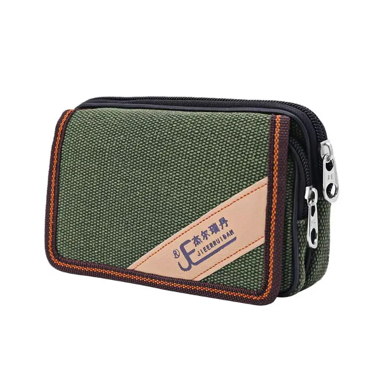 

Unisex Casual Smart Phone Case Zipper Waist Belt Bag Cover Card Pocket Bags