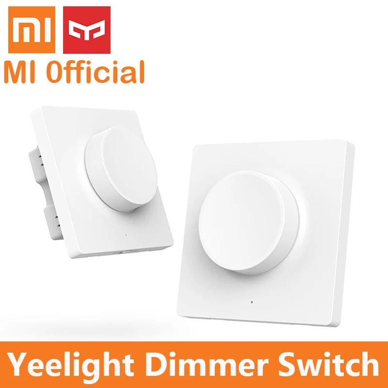 

Xiaomi mijia Yeelight Dimmer Switch Bluetooth Smart work 5 in 1 control Intelligent adjustment Off light Wall Wireless Switch