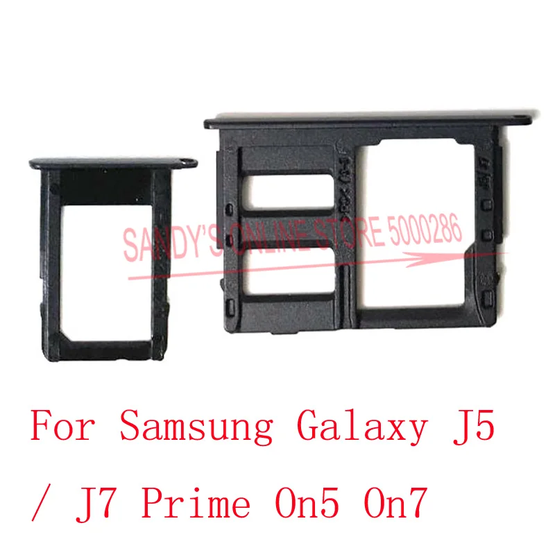 Новый двойной держатель для sim карты Samsung Galaxy J5 Prime J7 On5 On7 G6100 G5700 Micro SD|Шлейфы