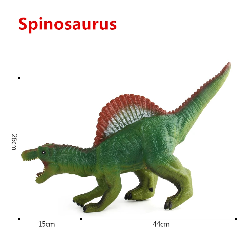 Большие звучащие игрушки динозавров мягкие резиновые наполнения чучела животные тираннозавр динозавр модель моющийся дракон игрушка подарок для мальчиков - Цвет: Spinosaurus