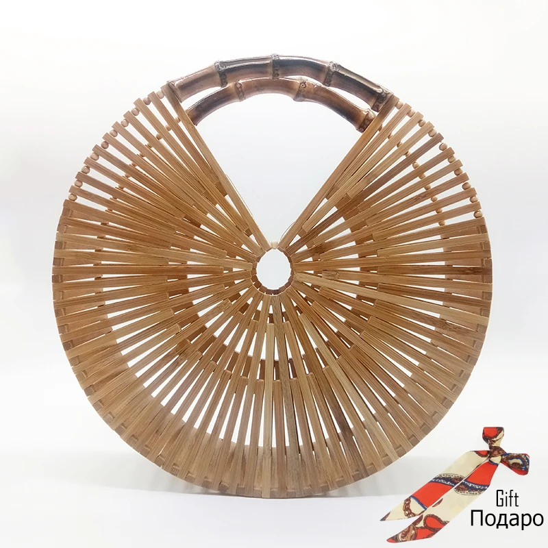 Top-Handle Bags Bamboo Handbag Women's Hollow Out Luxury Handbags Women Bags Designer Summer Beach Bag Feminima Bolsas Boho lovevook women handbags bamboo top handle summer hollow beach bag female casual tote bags ladies half moon handbag natural 2018