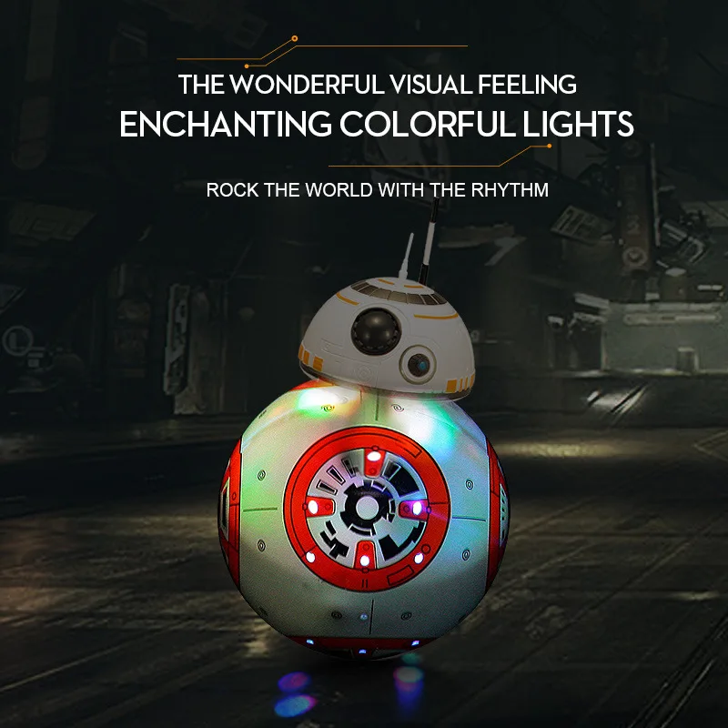

21cm Star Wars BB8 2.4G Remote Control Toys Robot Sound Dance Intelligent RC Droid LED Lights Gifts Toy Children Action Figures