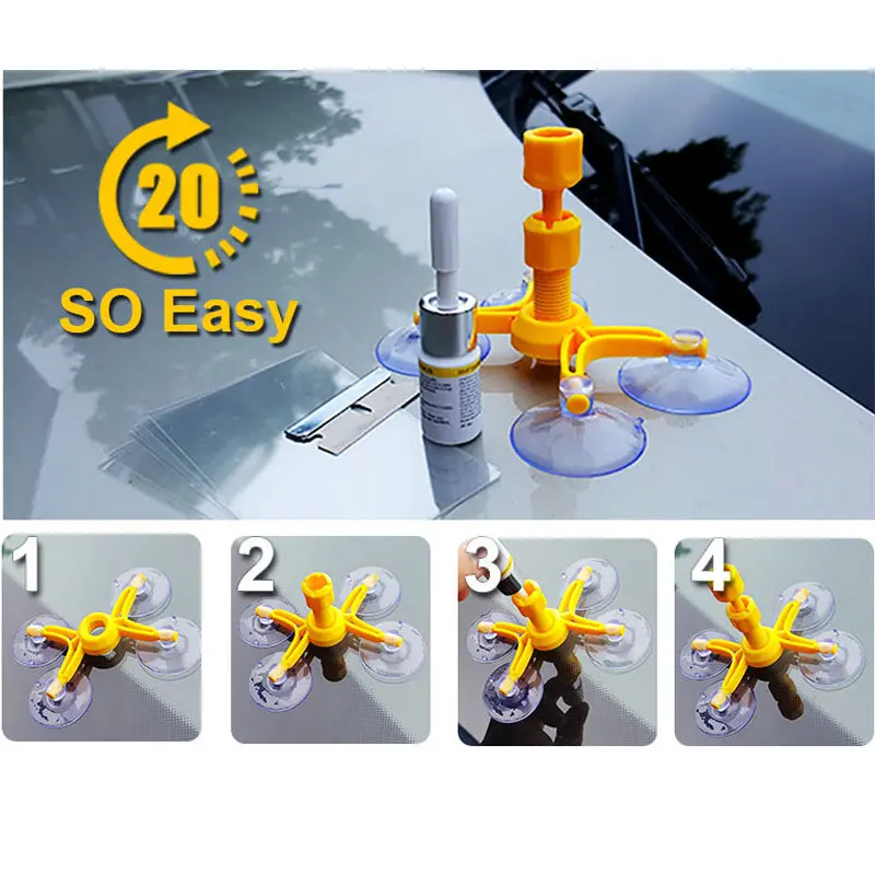 DIY Car Windshield Repair Tools Kit Auto Glass Window Windscreen Repair