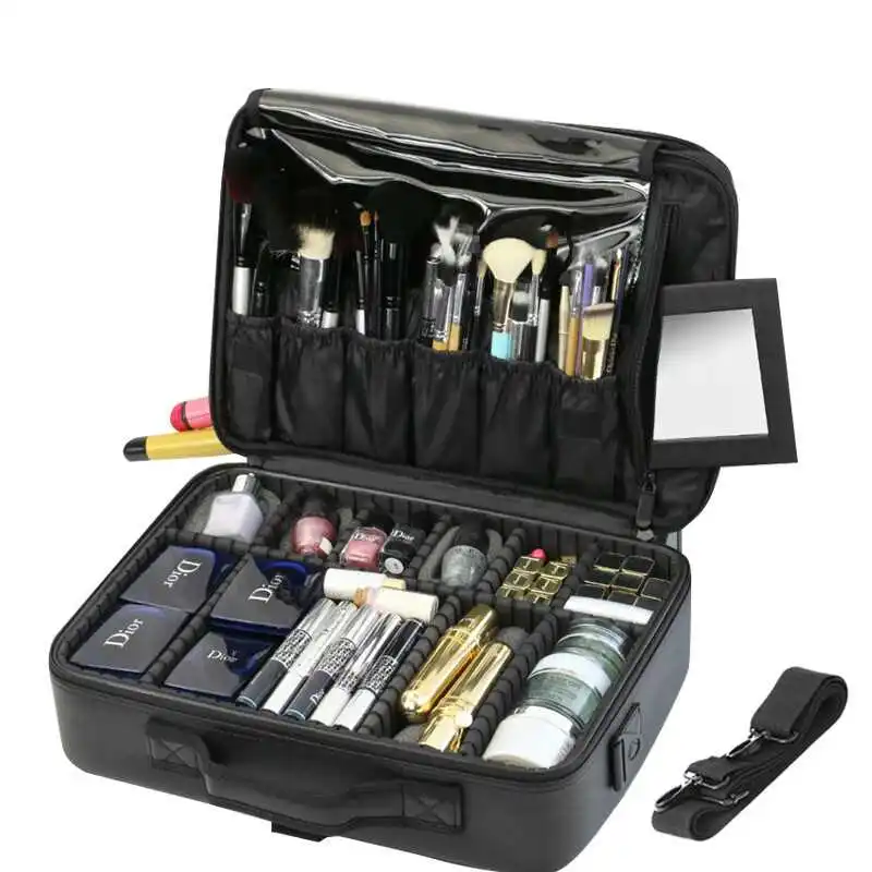 

Makeup brush bag Cosmetic bag South Korea simple portable portable small trumpet large capacity cosmetic travel bag wash box