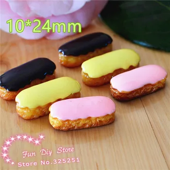 

butter bread delicate imitation food crafts for decoration 10*24mm mix 3 color