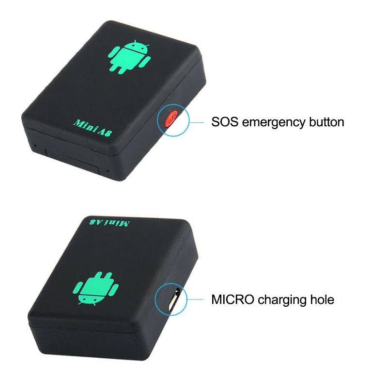 مصغرة العالمية A8 GPS المقتفي ماء السيارات المقتفي في الوقت الحقيقي GSM/GPRS/GPS تتبع تتبع السلطة أداة للأطفال الحيوانات الأليفة سيارة