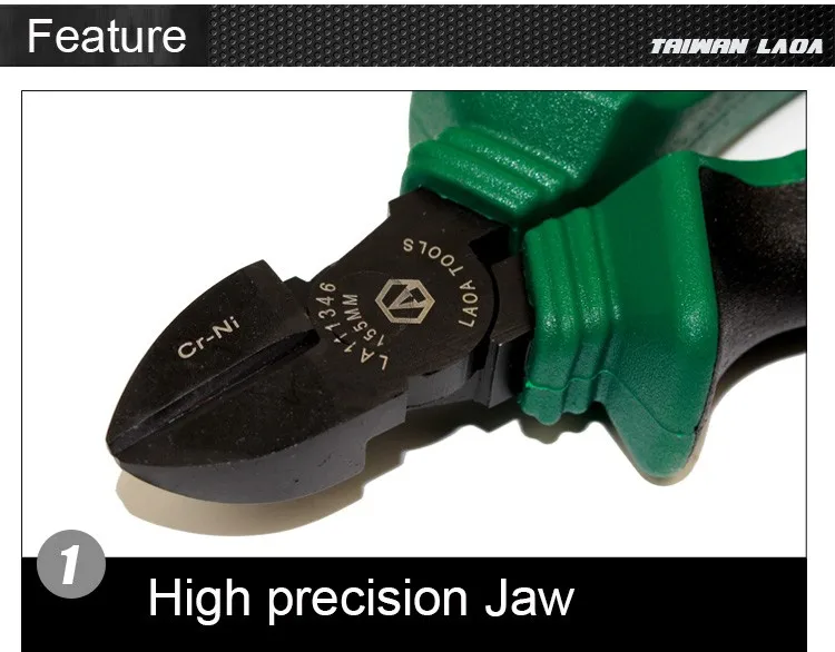 LAOA промышленные диагональные плоскогубцы высокой твердости из нержавеющей стали энергосберегающие диагональные кусачки