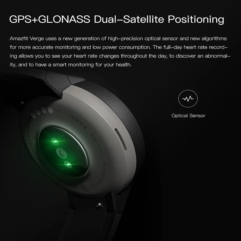 Global Version AMAZFIT Verge 3 GPS Smart Watch