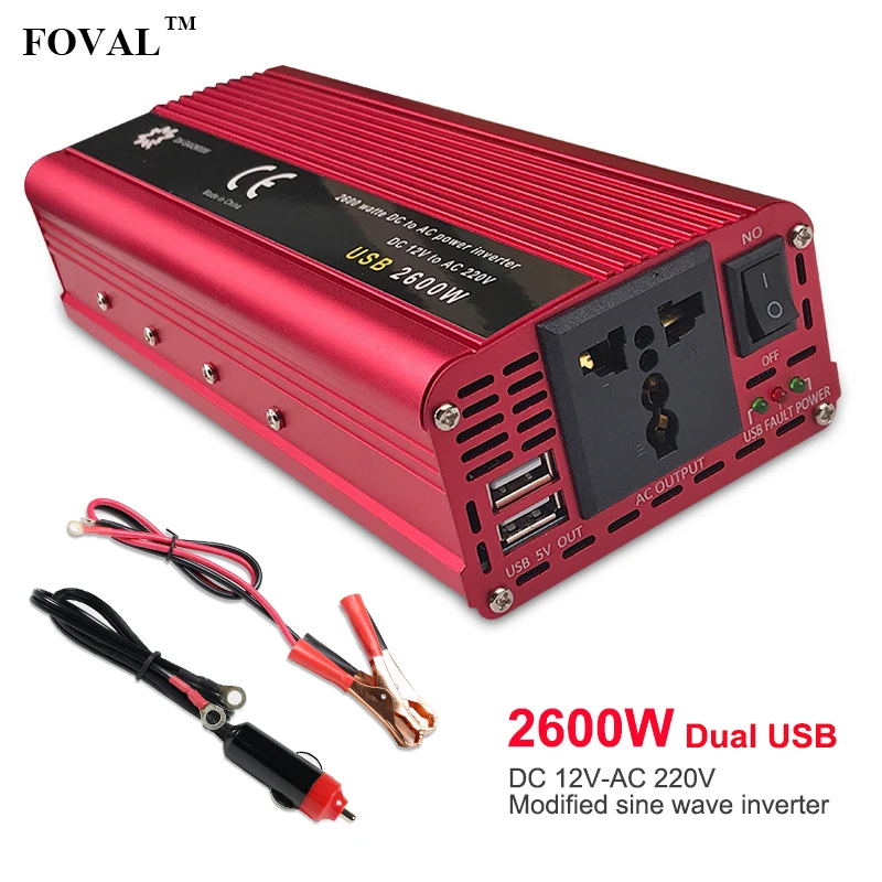 1200W Xuyuan onduleur de Voiture avec /écran LCD Convertisseur 12V 220V