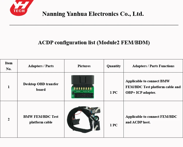 Yanhua Mini ACDP полный набор 13 модулей для BMW CAS FEM BDC Land rover/Jaguar/Porsche MQB VOLVO key program FRM EGS