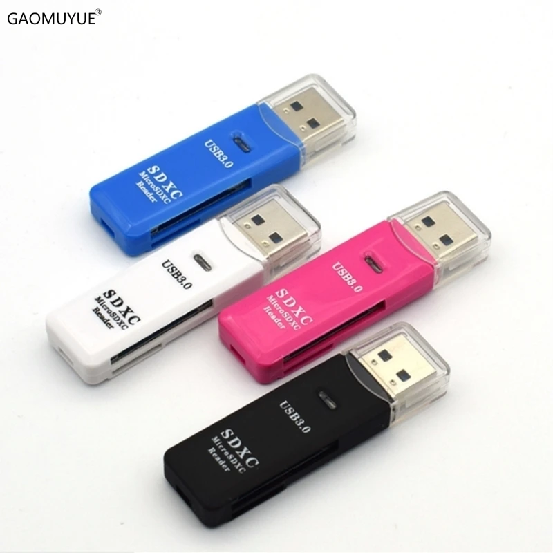 

GAOMUYUE USB 3.0 Card Reader for microsd & tf cards ; USB3.0 card readers for SD / TF cards support Max 100M/s DJ2