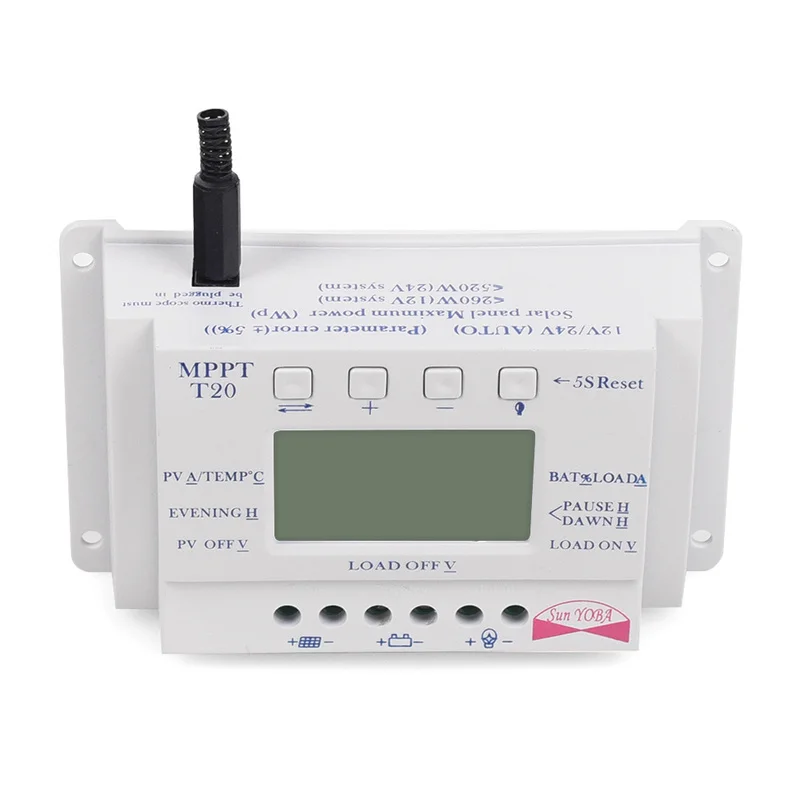 Оптовая продажа 20A со слежением за максимальной точкой мощности 12V/24V Панели