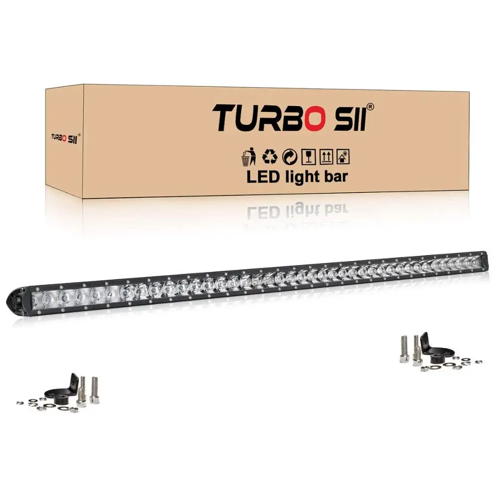 

Single Row Slim Low Profile Led Light Bar Reverse Backup On Roof Rack Bumper Grille Crossbar Windshield For Polaris Ford Tundra