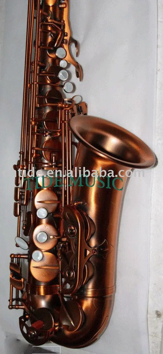 High grade red bronze color alto saxophone, like Selmer super action II, with casein Saxophone