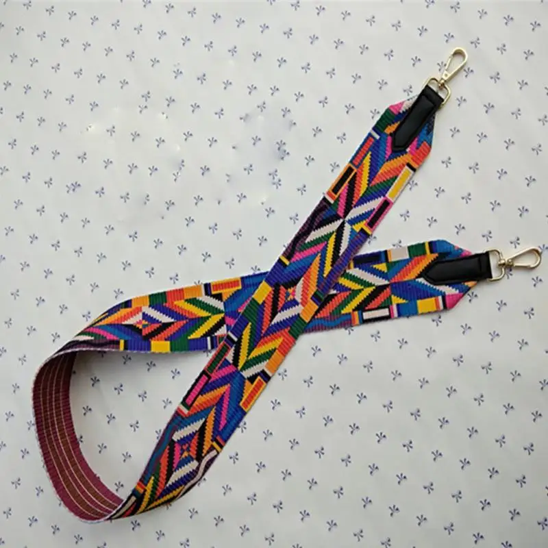 Сумка через плечо с ремешком ручка красочный этнический стиль широкая Замена ремней плечевая вешалка сумки ремни