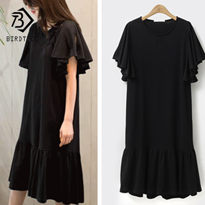 

2018 Summer New Arrival Woman T-Shirt Dresses Fashion O-Collar Elegance Dresses Hots Korean Style Women Clothing Hots D86207L