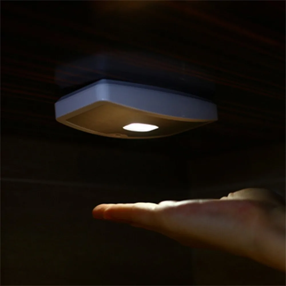 Активированный датчик движения оптически управления светодиодный энергосберегающие лампы индукции Батарея светодиодный ночник ночники