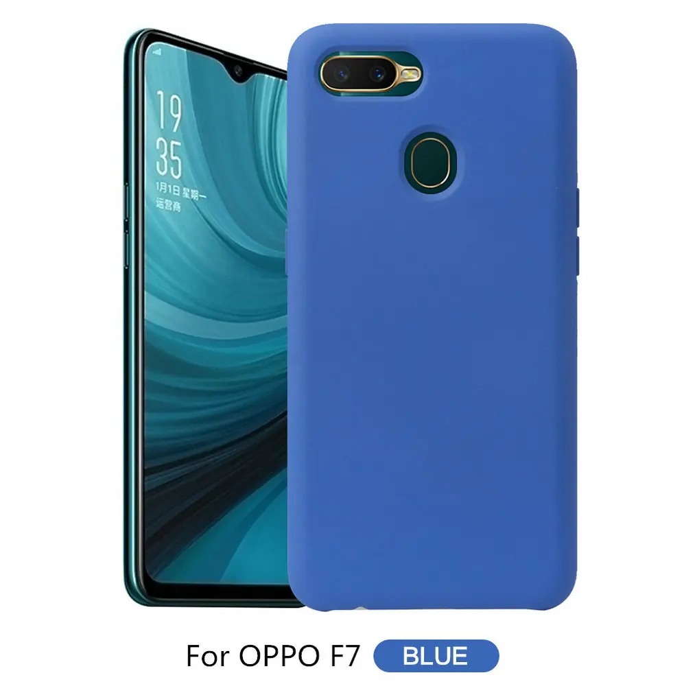 For OPPO F7 F9 F9Pro Case Premium Slim TPU Solid Soft Back Shell Silicone Flexible Excellence Phone Protection Cover |