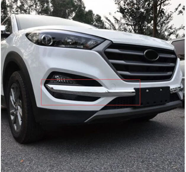 Fit For Hyundai Tucson Tl 2015 2016 Chrome Front Bumper Grill Head Fog