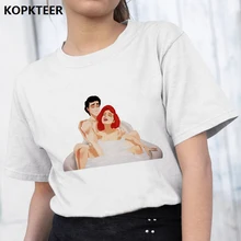 Camisetas Verano Mujer, Женская Футболка Harajuku, эстетика принца и принцессы, купальные кавайные топы, уличная футболка, женская футболка