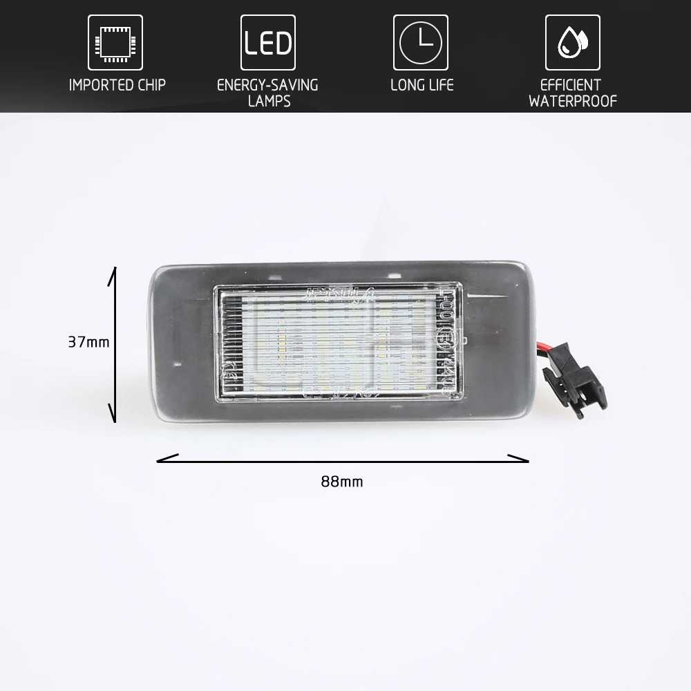 2шт 18 SMD задний светодиодный светильник номерного знака Лампы Canbus подходит для Opel