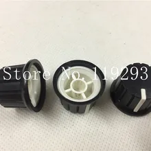 [Белла] качество изготовления цветной диапазон переключатель кодер потенциометра Ручка 24*15 мм Пластиковые цветы отверстие вала-100 шт./лот