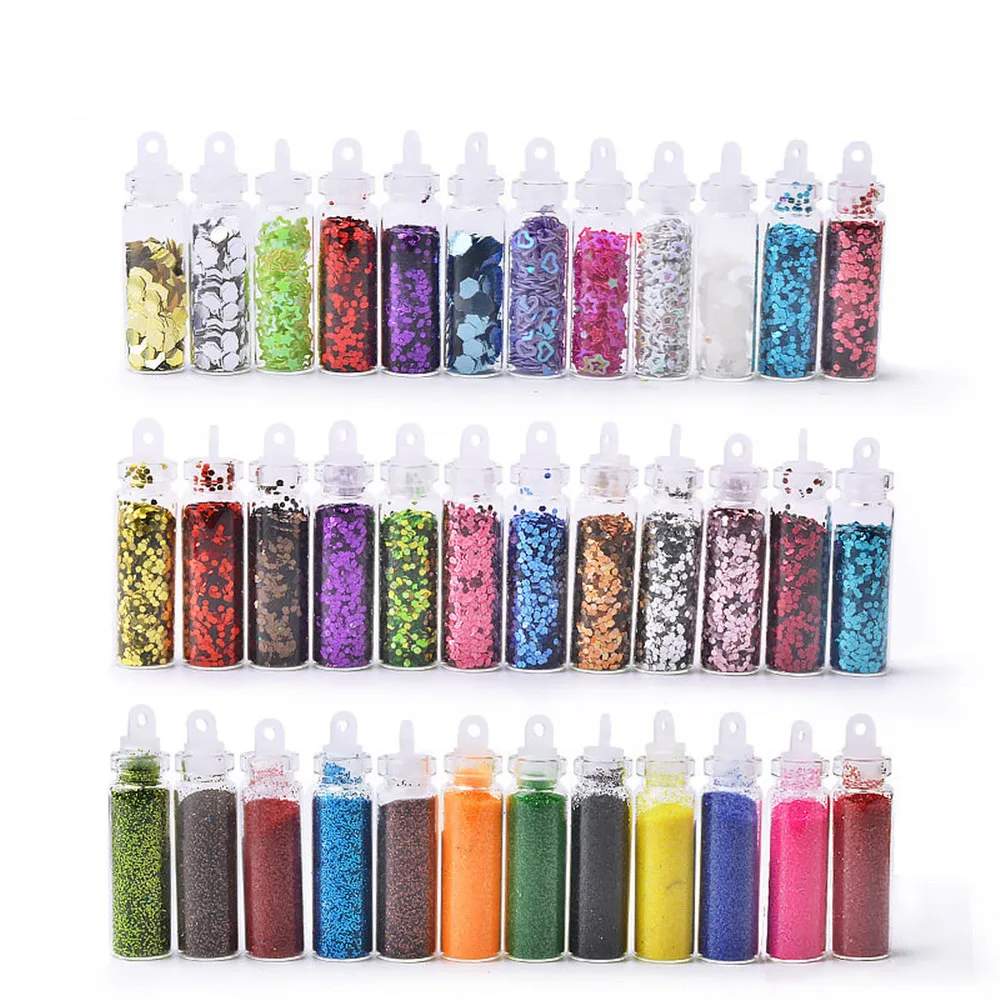 

12 Colors Shining Nail Glitter Nail Art Decorations Art Sequins Caviar Powder Dust Tip Rhinestone Manicure Accessoires Tools