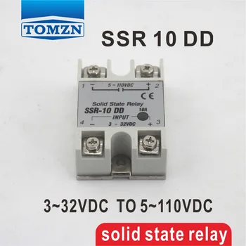 

10DD SSR input 3~32VDC load 5~110VDC DC single phase DC solid state relay