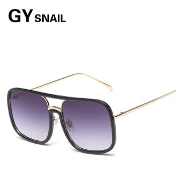 

GY 2018 fashion square sunglasses women mirror brand designer retro sun glasses for men oversized mens goggles women uv400 new