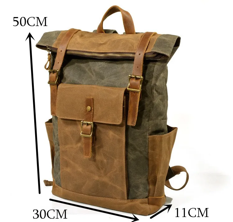 Cheap leather laptop backpack
