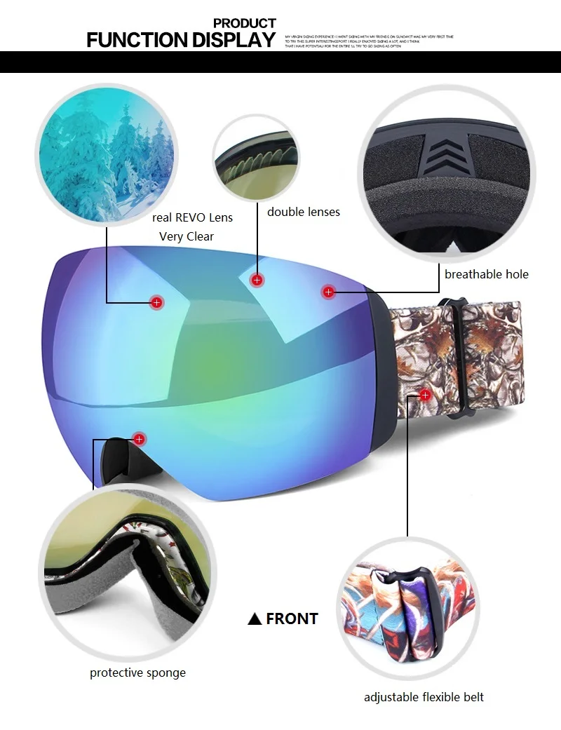 skiing goggles