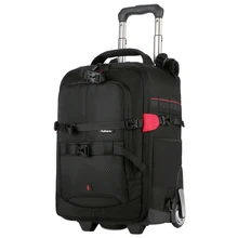 Waterproof Anti shock Camera Backpack Rolling font b Case b font with Wheels for DSLR SLR