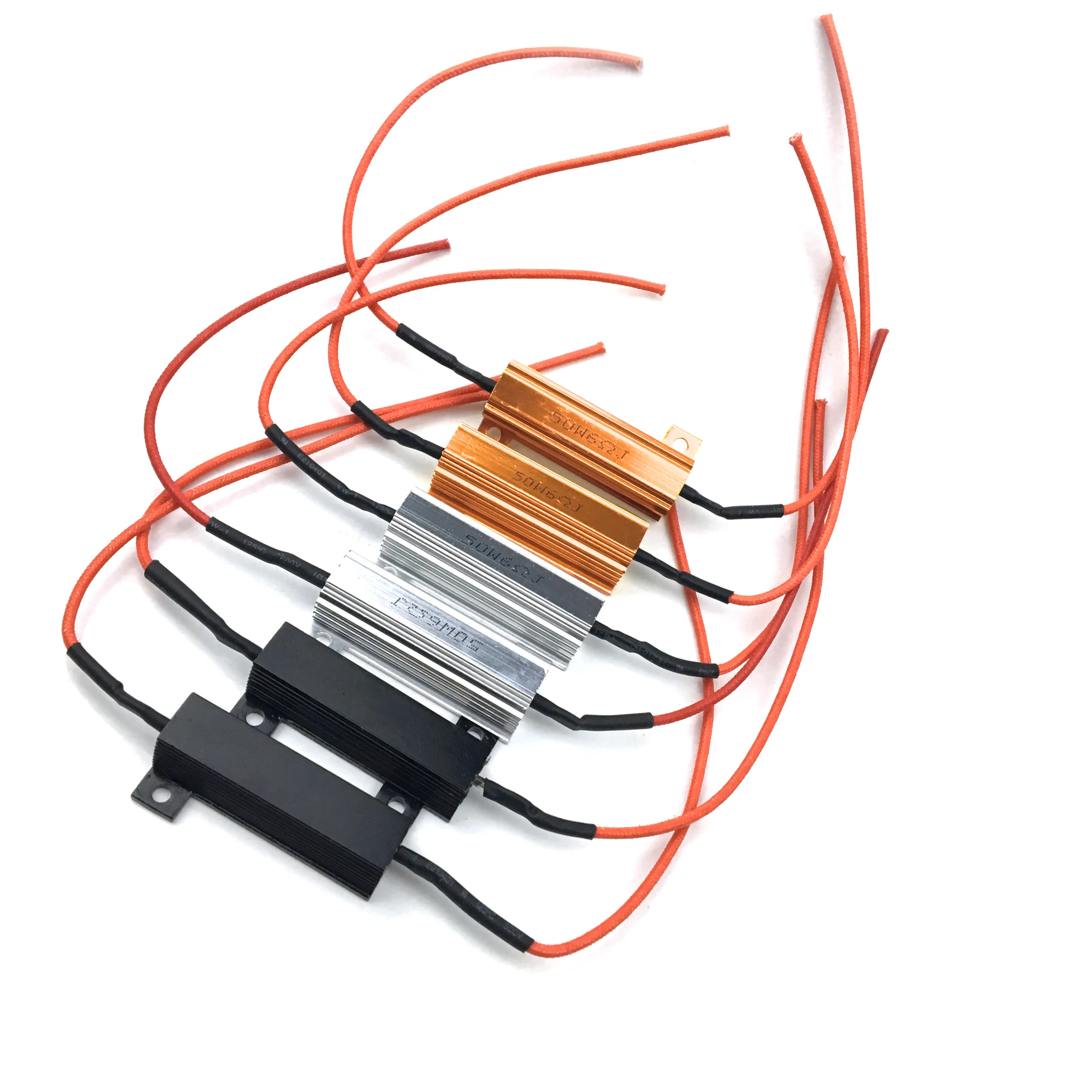 

4 Pieces LED Indicator Blinker Resistor Turn Signal Flash Controller 50W 6Ohm