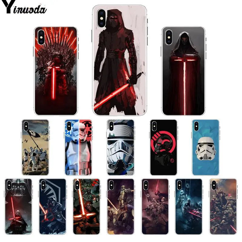 Yinuoda Star Wars Coffee Stormtrooper Darth Vader DIY Protector Case for Apple iPhone 8 7 6 6S Plus X XS MAX 5 5S SE XR Cover | Мобильные