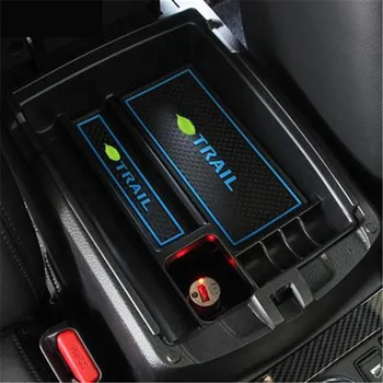 

Car Styling Accessories For Nissan X-trail T32 Rogue 2014-2019 New Style Plastic Central Storage Pallet Armrest Container Box