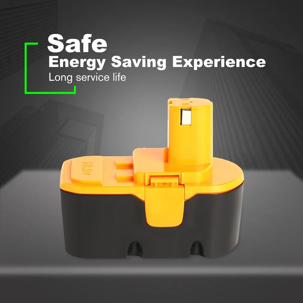 

18V 3000mAh Ni-MH Rechargeable power tool battery For RYOBI P108 RB18L40 High Capacity saving energy Lasting power