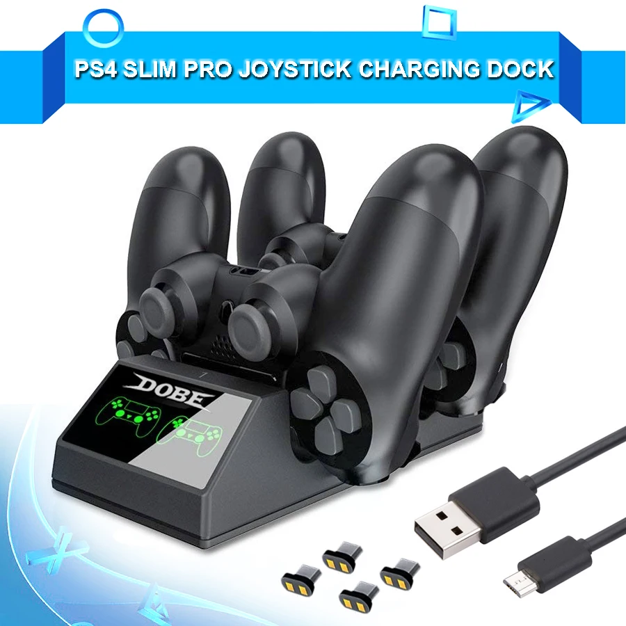 PS4 Slim Pro беспроводной контроллер быстрая зарядка док-станция для sony Playstation 4 Джойстик зарядное устройство