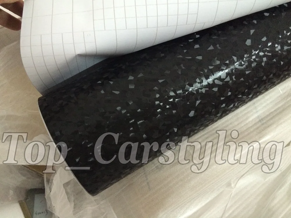 Embossed Unique 3D Black VINYL Car Wrap Film with Air Free emboss  (2)