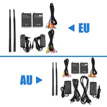 2,4 ГГц беспроводной Аудио Видео AV передатчик Отправитель и приемник адаптер для домашнего кинотеатра Система видео передатчик приемники