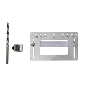 

Cabinet Door Handle Artifact Auxiliary Punch Locator Template Wood Drilling Holes Guide Hardware With Degree Scale With Twist