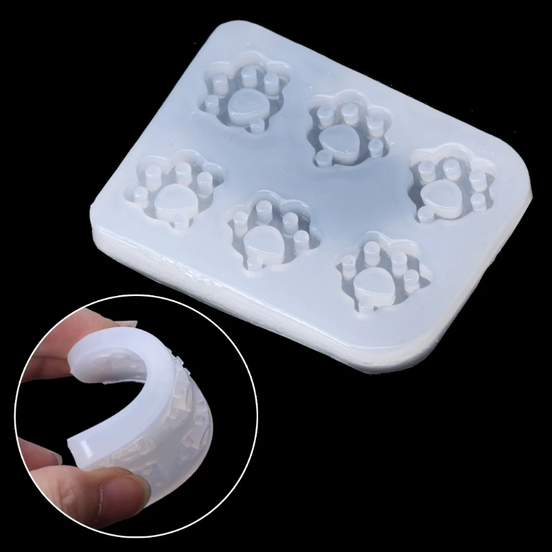 UV Resin Jewelry Mold Silicone Cat Claw Paws Fondant Mold Jewelry Pendant Making Epoxy Resin Mold Tool Craft Christmas