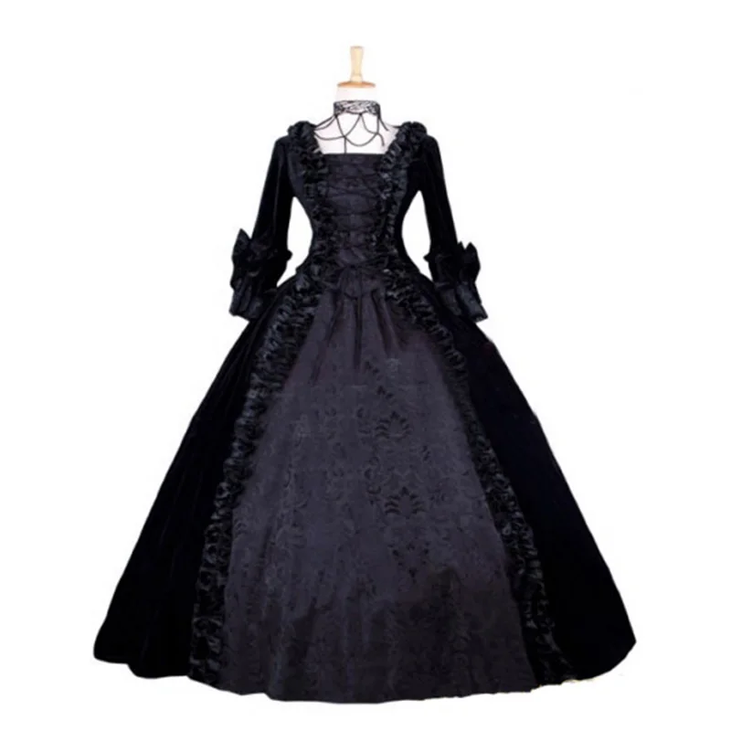 black-velvet-gothic-victorian-ball-gowns