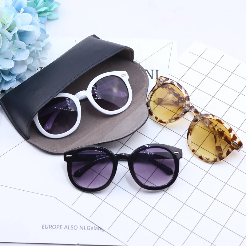 

2019 Fashion Brand Kids Sunglasses Child Black Rice nail Sun Glasses Anti-uv Baby Sun-shading Eyeglasses Girl Boy Sunglass