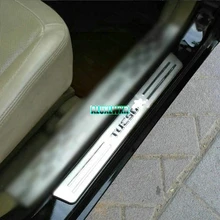 Нержавеющей порога Накладка крышки отделка Подходит для Hyundai Tucson 2004 2005 2006 2007 2008 2009 автомобилей Интимные аксессуары автомобиля стайлинг 4 шт.