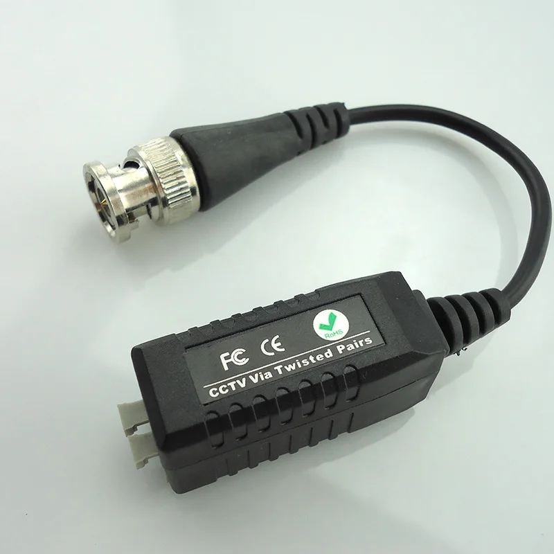 5/10pairs Enhanced Twisted Bnc Cctv Video Balun Passive Video Transceiver Utp Balun Bnc Mail To Cat5 Cctv Cable Wholesale
