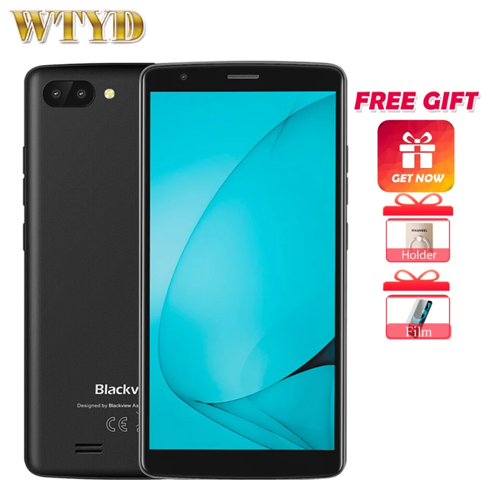 Blackview A20 смартфон с 5 дюймовым дисплеем четырёхъядерным процессором MTK6580 ОЗУ 1 ГБ