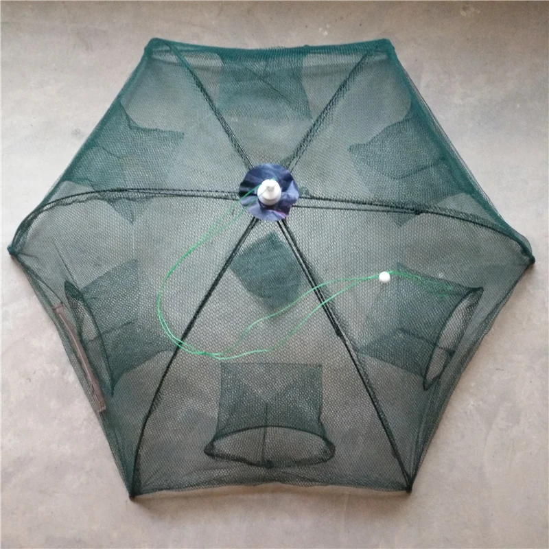 Folded Portable Hexagon 6 Hole 20 Hole Automatic Fishing Shrimp Trap Fishing Net Fish Shrimp Minnow Crab Baits Cast Mesh Trap Folded Portable Hexagon 6 Hole 20 Hole Automatic Fishing Shrimp Trap Fishing Net Fish Shrimp Minnow Crab Baits Cast Mesh Trap