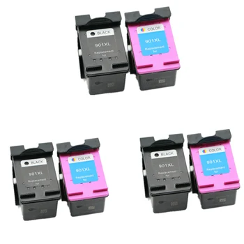 

6 pcs 901 For HP 901XL Ink Cartridge For HP OfficeJet 4500 J4580 J4550 J4540 J4680 J4535 J4585 J4624 J4660