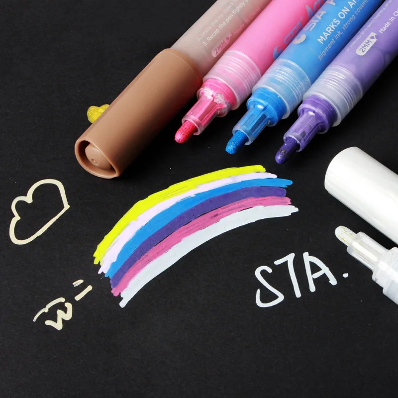24 цвета/набор STA акриловая Марка ручка краска знак рисунок студенческие художественные принадлежности Школьные офисные принадлежности