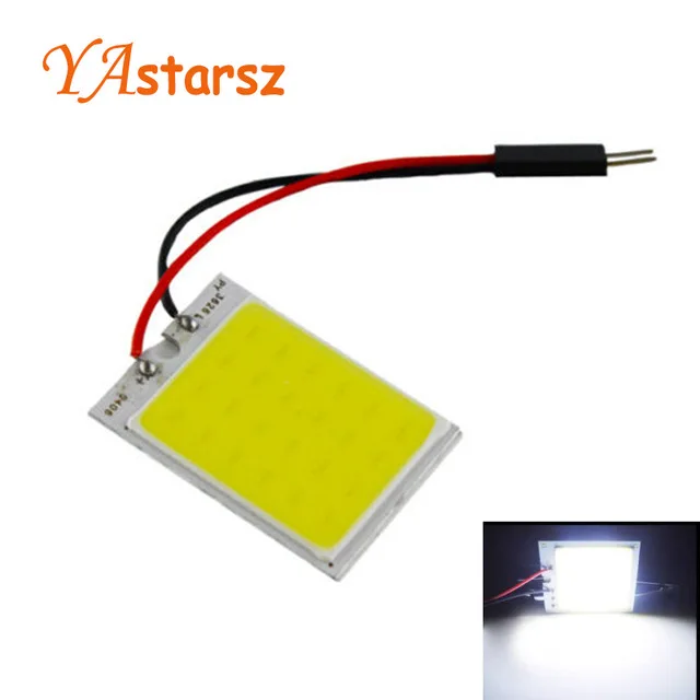 

10x Car led super White cob led 12v 48 SMD car styling Reading indoor Lamp led Car Auto Interior Panel Light Bulb parking